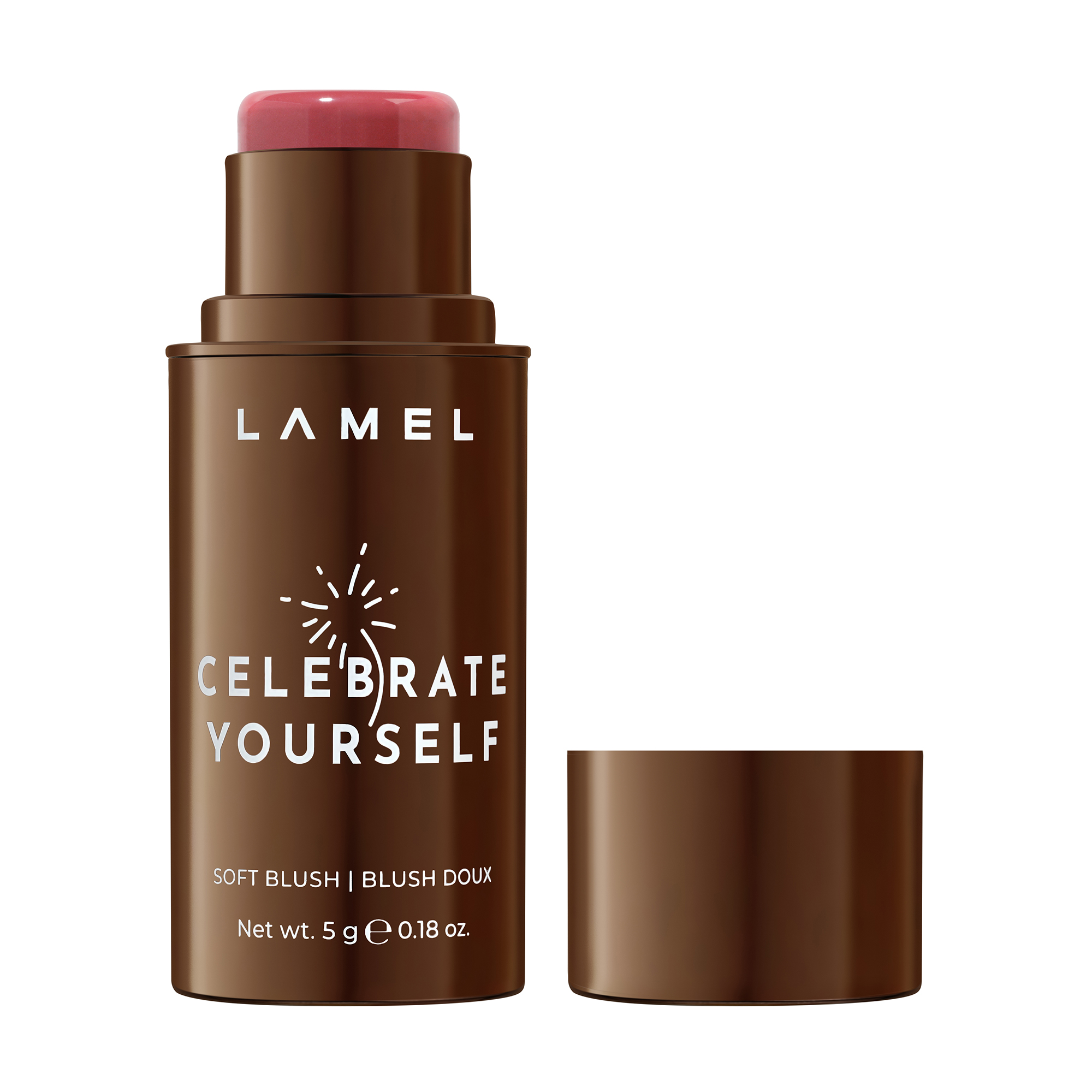 Кремові рум'яна для обличчя LAMEL Make Up Celebrate Yourself Soft Blush Stick 01, 5 г